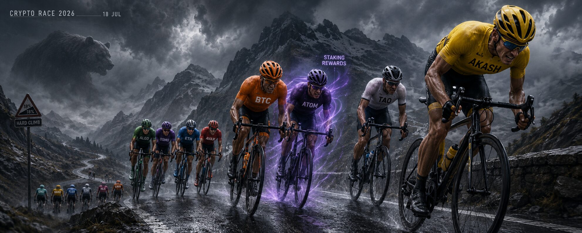 Crypto Race 2026 — In the Bear Market, Staking Is Starting to Make a Difference